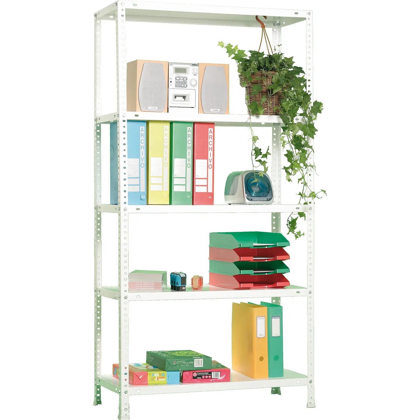 Estanteria Metalica Advantage Mini 5/300 Blanco 6
