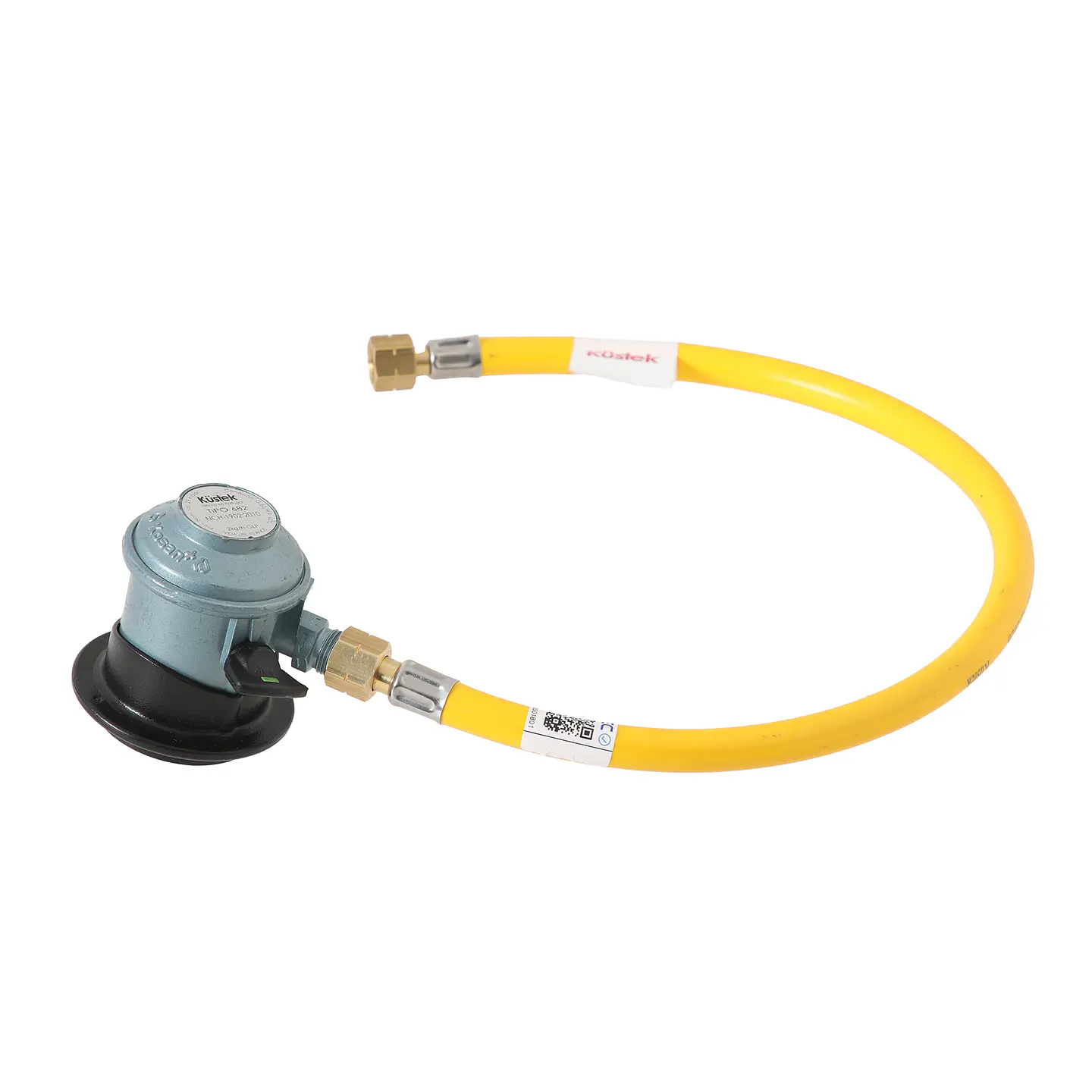Kit Regulador Gas + Manguera 600-35 mm 3/8 x 3/8 Hi KÜSTEK 9
