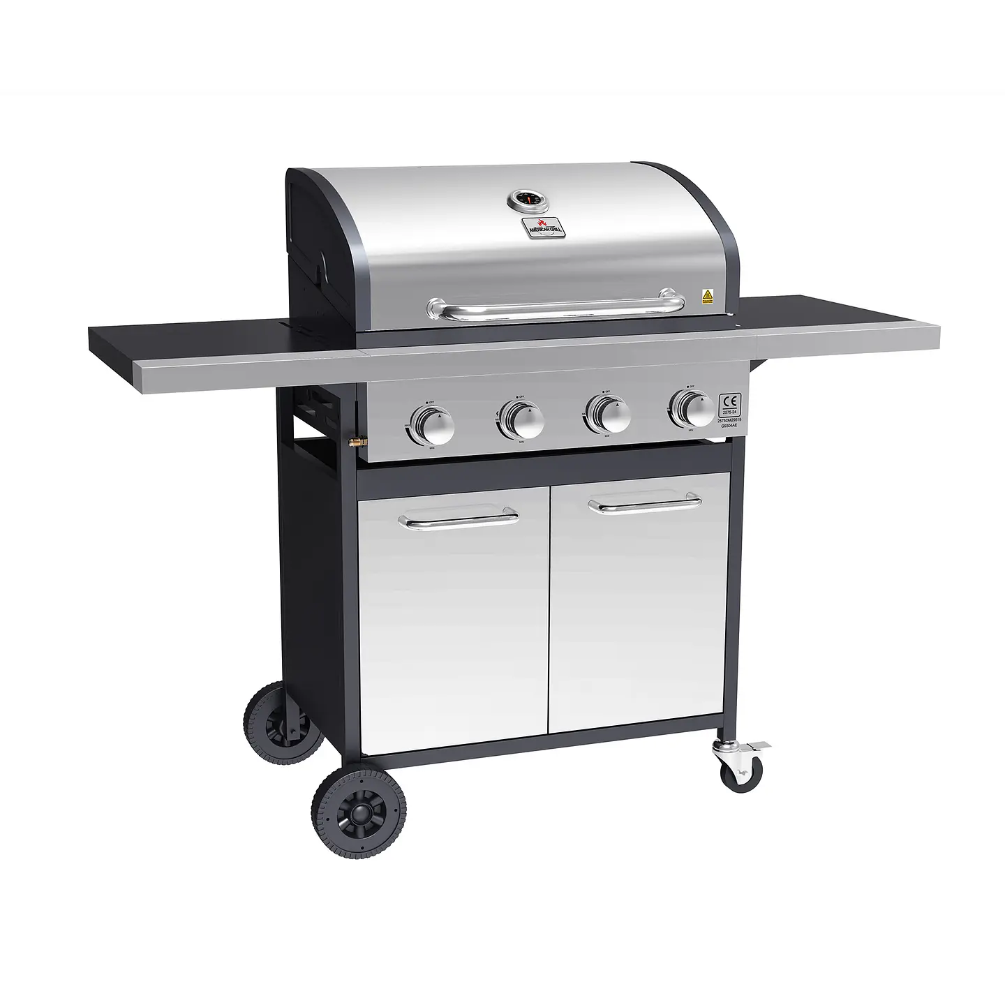 Parrilla a Gas Oregon 4 Quemadores Inox 4