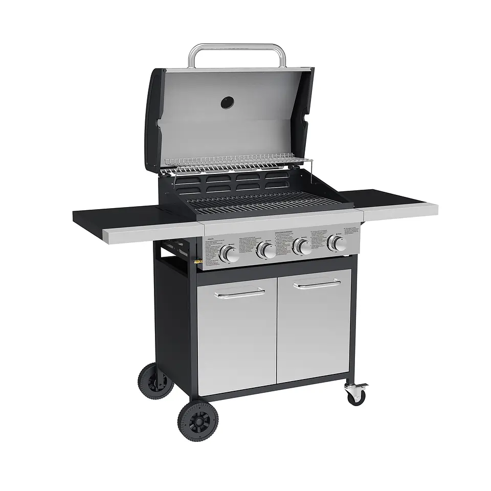 Parrilla a Gas Oregon 4 Quemadores Inox 5
