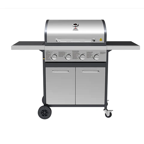 Set Parrilla a Gas 4 Quemadores Oregon Inox + Funda M