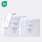 2 Sábanas 1,5 Plazas Polycotton 200 Hilos Essentials Liso Blanco - Miniatura 1