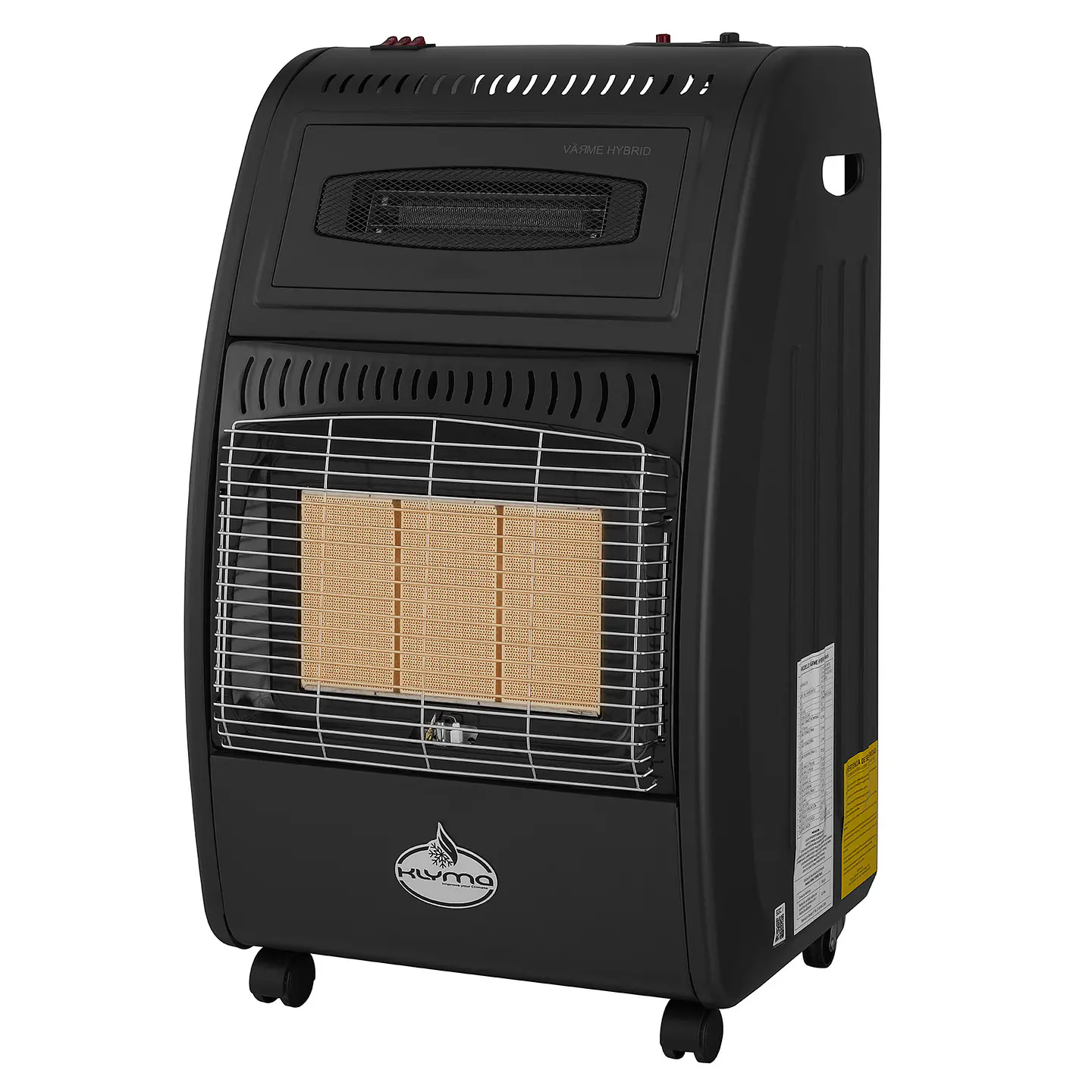 Estufa a Gas Hibrida 15 Kg 4.2Kw 1500W VARME HYBRID Black 1