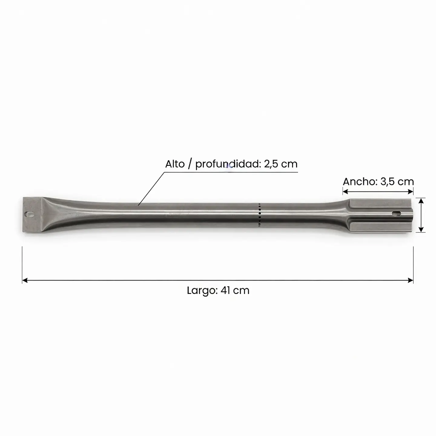 Quemador Tubular Universal 41 x 3,5 x 2,5 cm American Grill 4