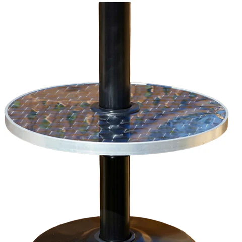 Mesa de acero inox para SETAX, diámetro 40 cm