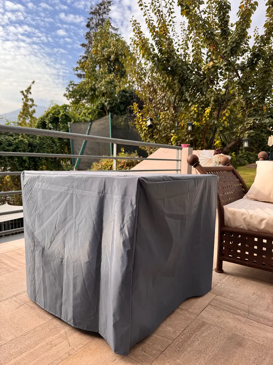 Funda Mesa de Fuego Terraza QUARE GRIS 3