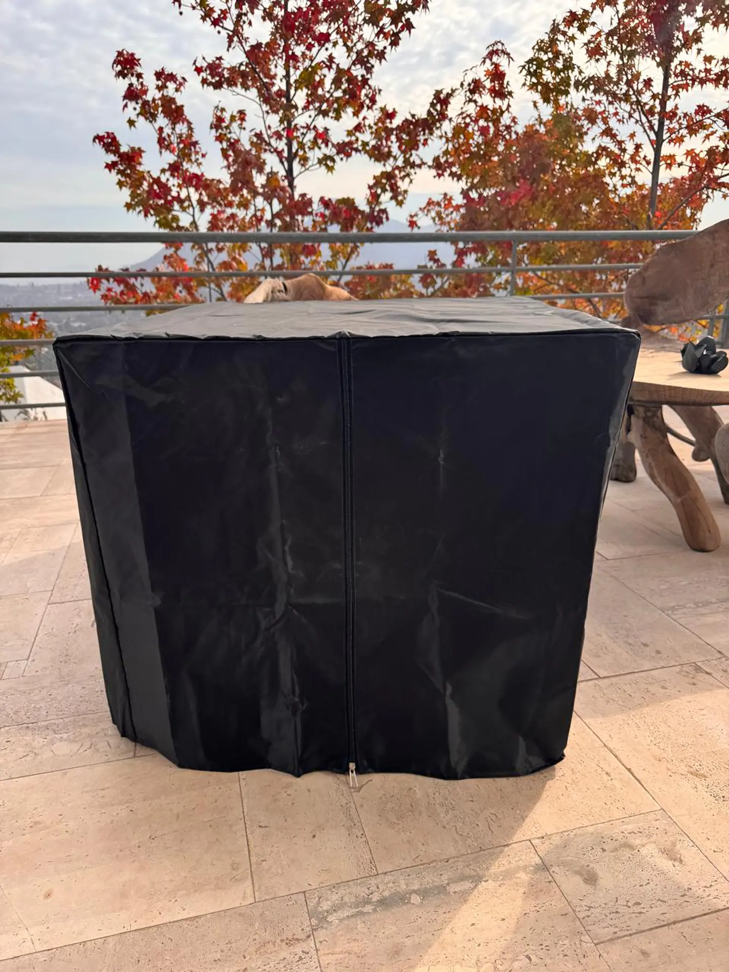 Funda Mesa de Fuego Terraza QUARE NEGRA 4