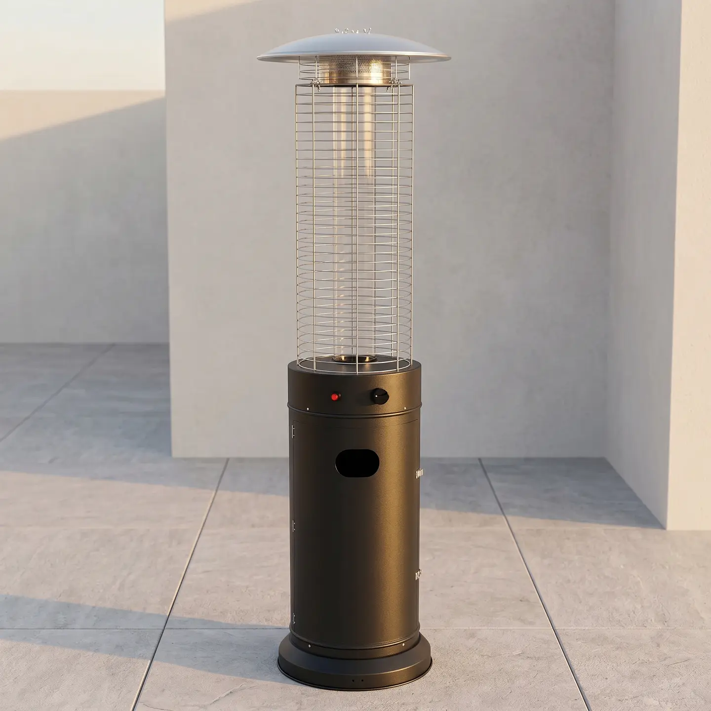 Estufa a Gas Exterior TUB Black Terraza Patio Jardín 4