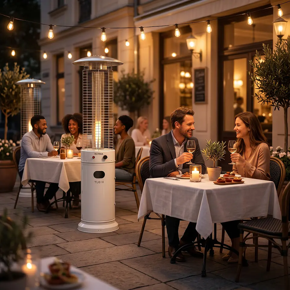 Estufa a Gas Exterior TUB Inox/W Terraza Patio Jardín 6