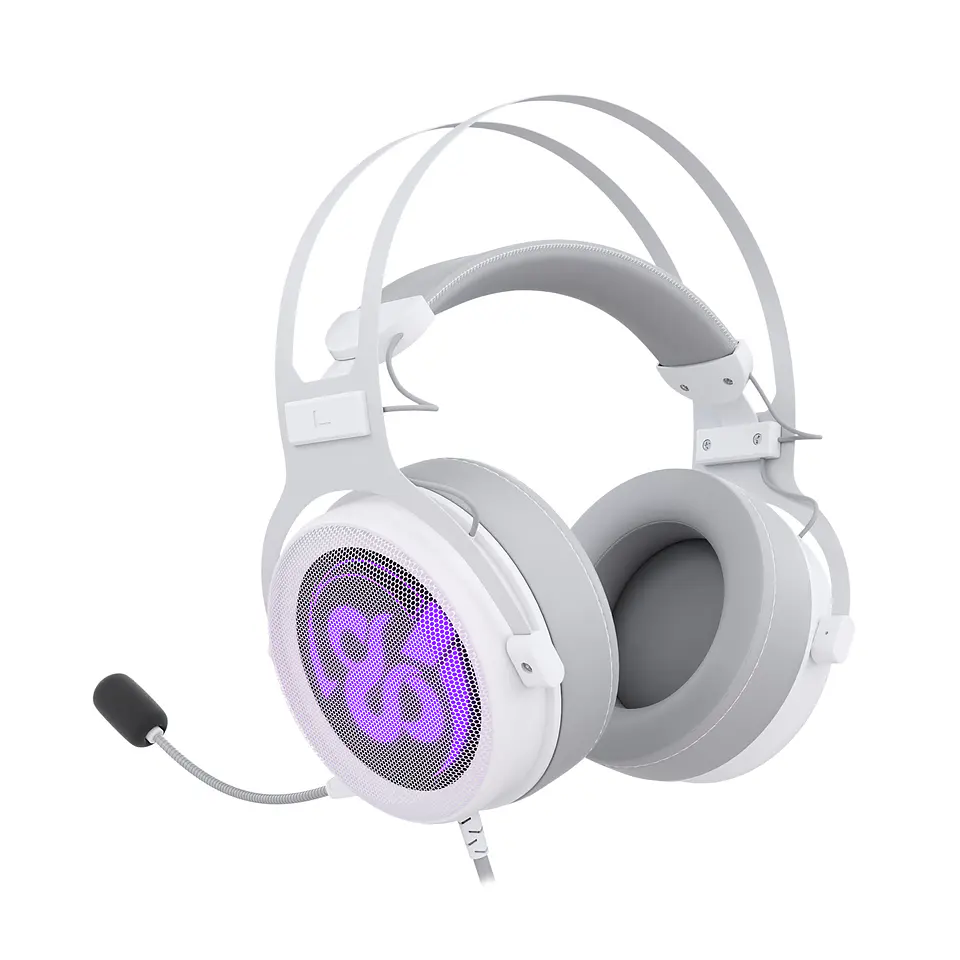Audifono Gamer 7.1 RGB  Kimera V2 Ivory 4