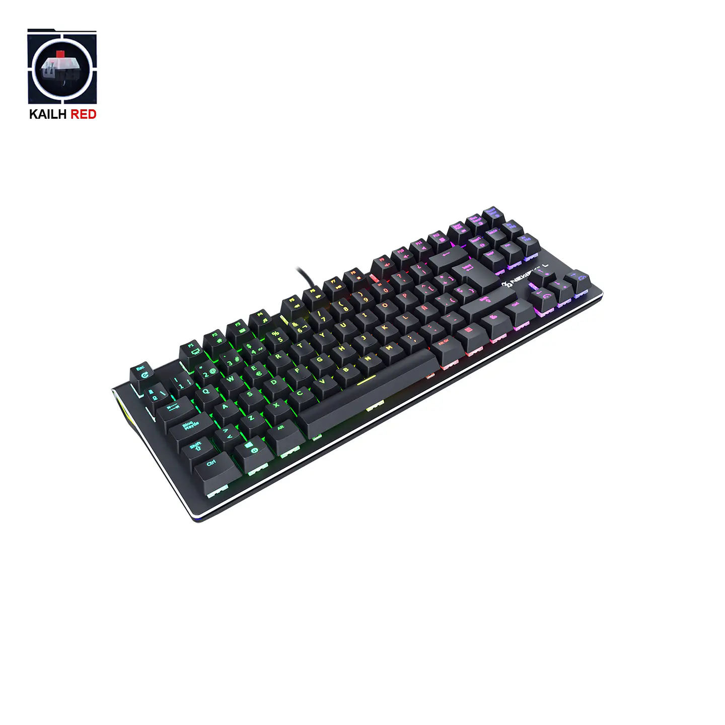 Teclado Gamer Negro Serike TKL-RGB Switch Outemu Red 3