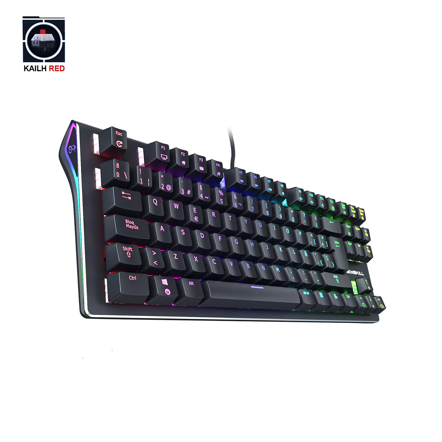 Teclado Gamer Negro Serike TKL-RGB Switch Outemu Red 5