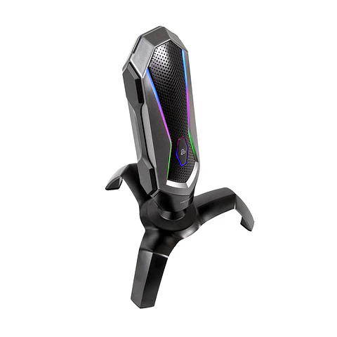 Microfono Gamer Profesional RGB Agni  Black Gray