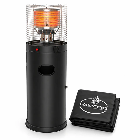 Estufa a Gas Exterior CILDRO ELW  Black 106  + Funda Terraza Patio Jardín
