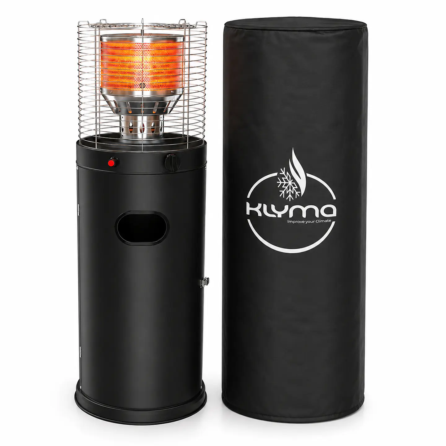 Estufa a Gas Exterior CILDRO ELW  Black 106  + Funda Terraza Patio Jardín 3