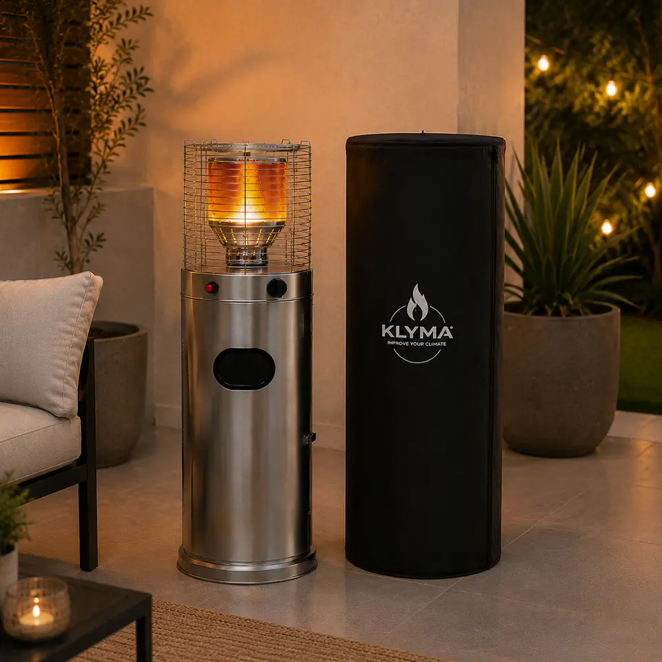 Estufa a Gas Exterior CILDRO ELW Grey 106 + Funda Terraza Patio Jardín 6