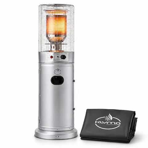 Estufa a Gas Exterior CILDRO LW  Inox + Funda Terraza Patio Jardín