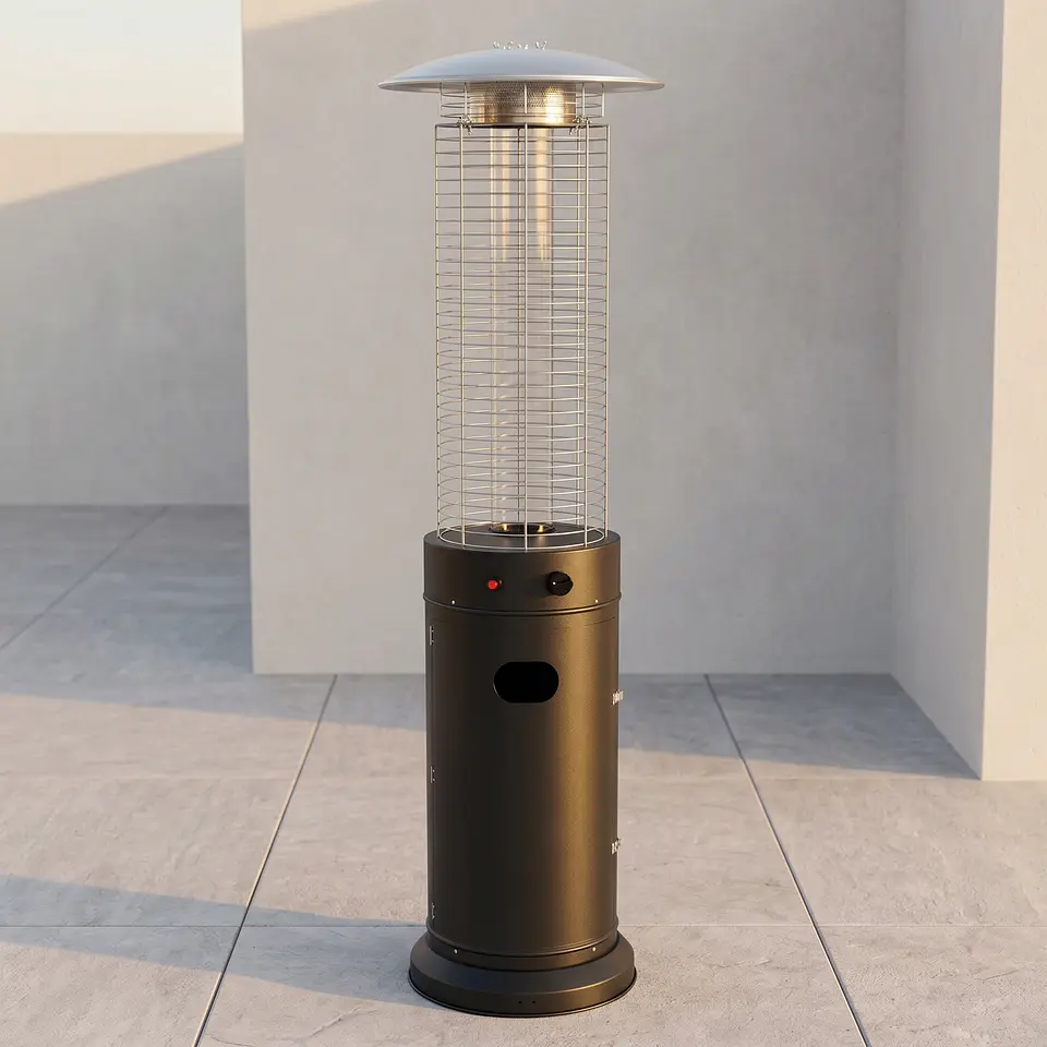 Estufa a Gas Exterior TUB  Black + Funda Terraza Patio Jardín 6