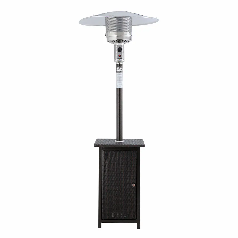 Estufa a Gas Exterior SETAX Rattan + Funda Terraza Patio Jardín 5