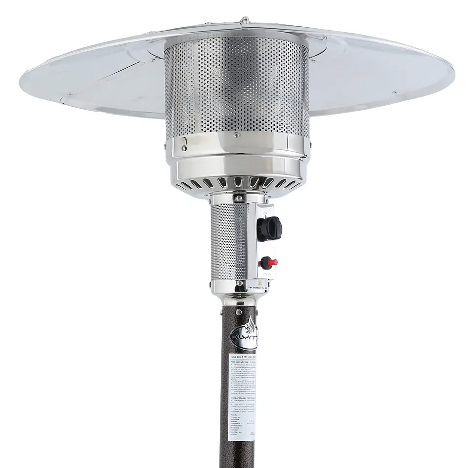 Estufa a Gas Exterior SETAX Rattan + Funda Terraza Patio Jardín 7