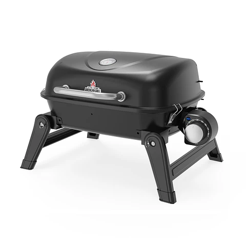 Parrilla Exterior - Interior Eléctrica E1B Aspen Black con Carro + Funda XS