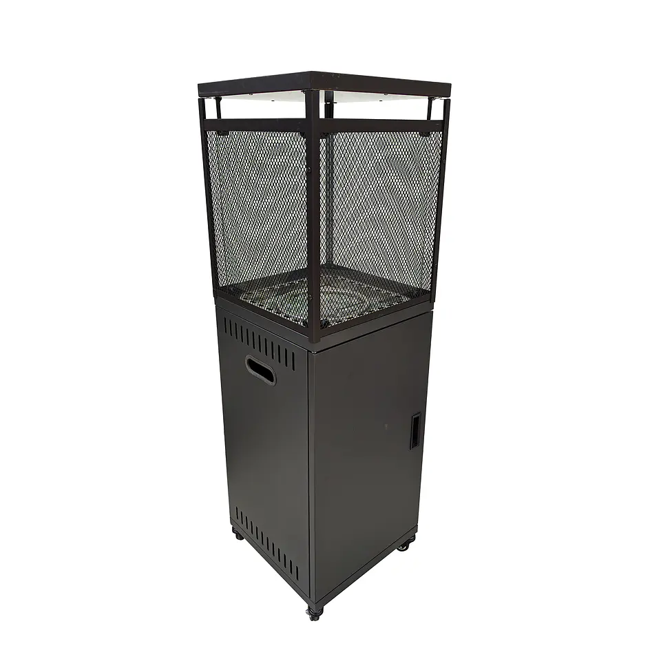 Estufa a Gas Exterior VULKAN Black + Funda Terraza Patio Jardín 4