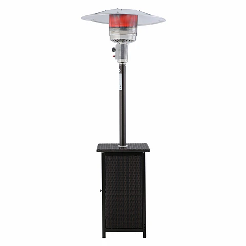 Estufa a Gas Exterior Terraza SETAX Rattan Terraza Patio Jardín