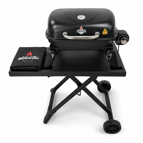 Parrilla Exterior - Interior Eléctrica E1B Aspen Black con Carro + Funda S
