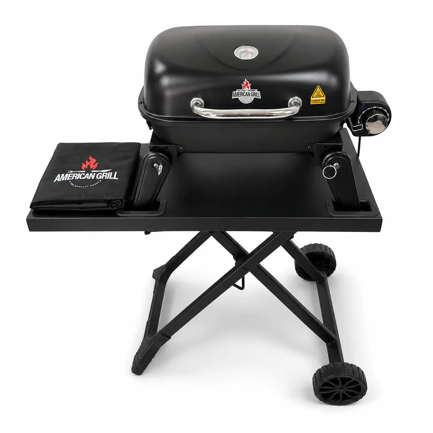 Parrilla Exterior - Interior Eléctrica E1B Aspen Black con Carro + Funda S 1