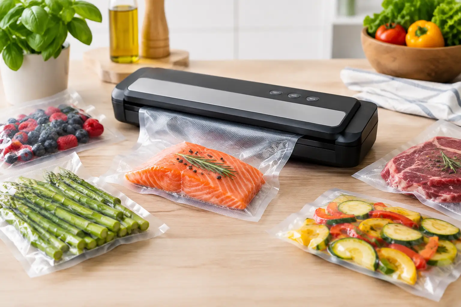 Cómo conservar alimentos al vacío en casa
