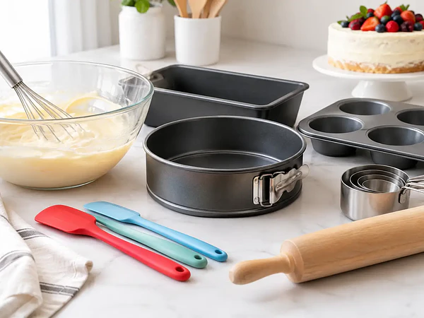 7 utensilios para hornear pasteles en casa