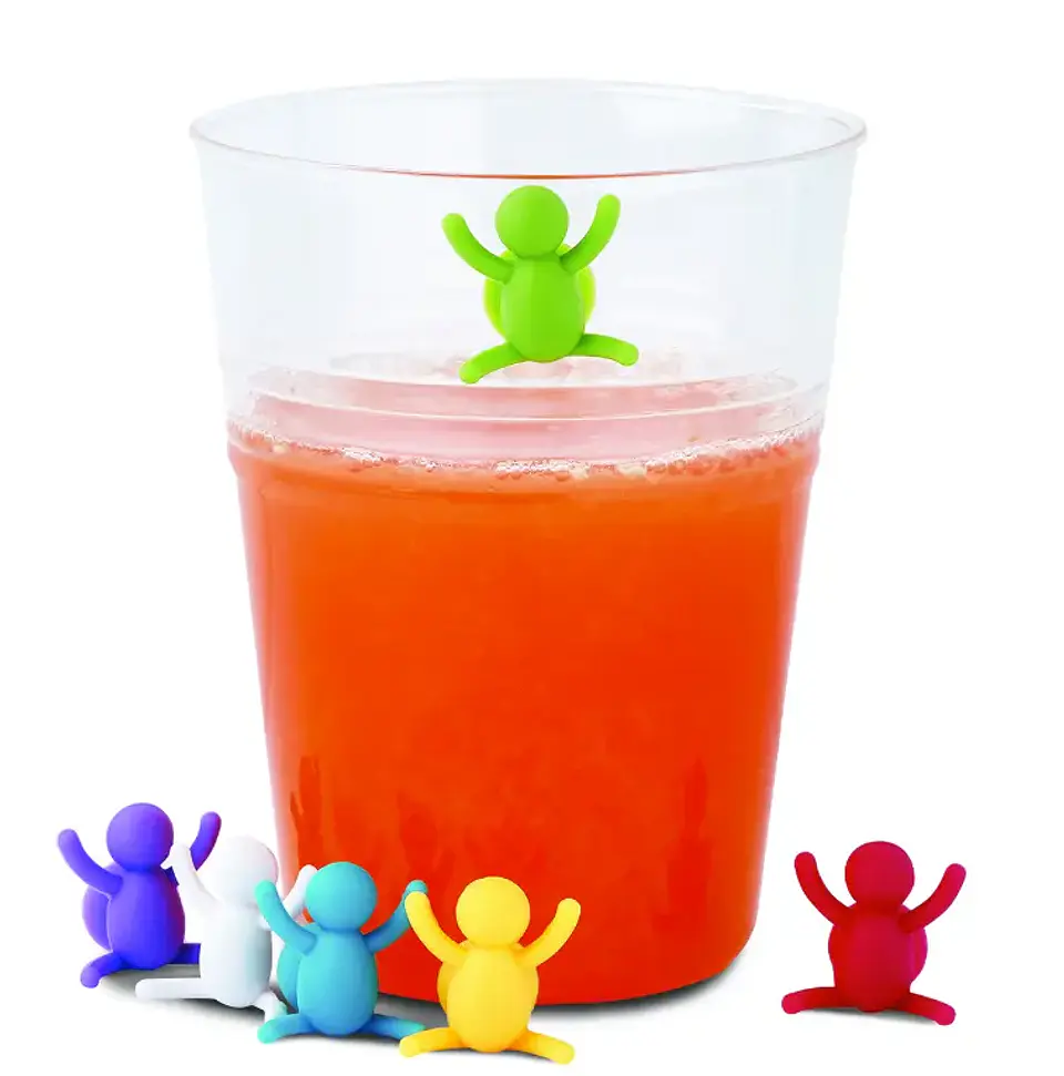 Set Ghidini 6 Marcadores Silicona para Vasos 1