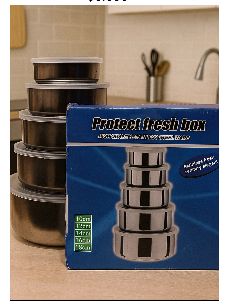 Set Bowls Metálicos + Set bowls de vidrio  1