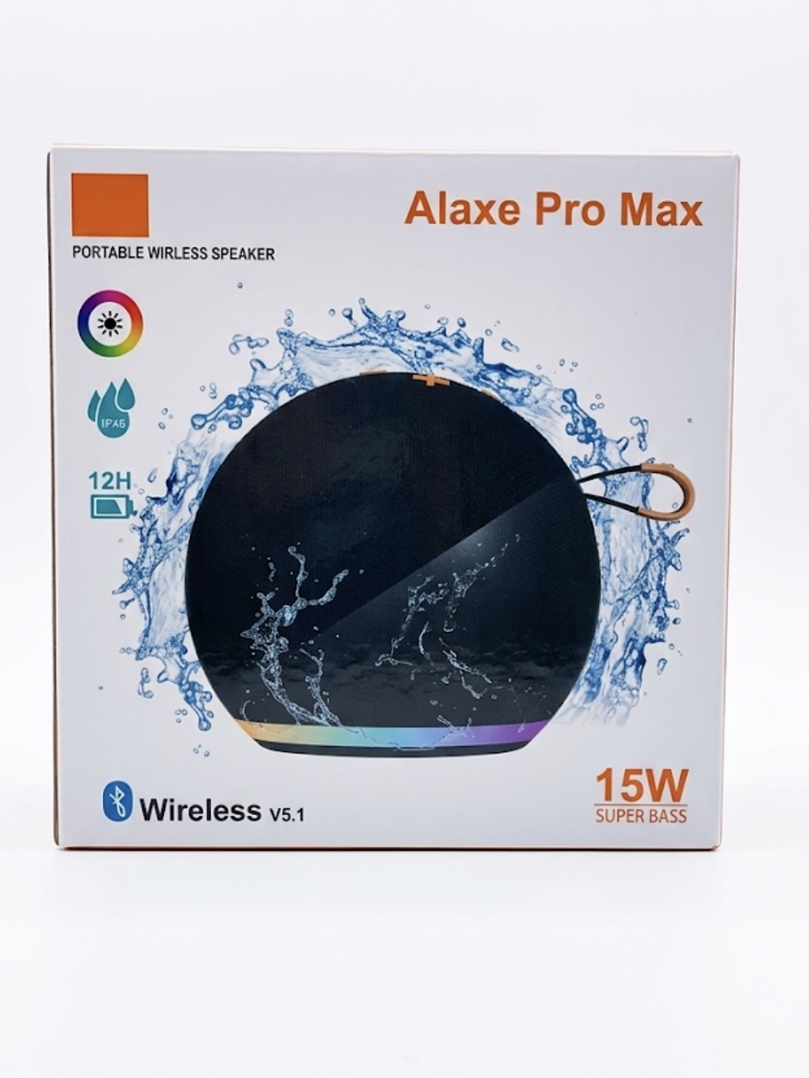 Parlante Bluetooth Alaxe Pro Max 15W - IPX6 Impermeable - 12h Batería 1