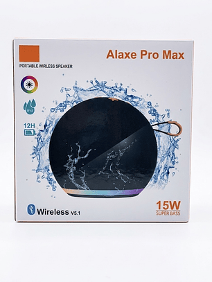 Parlante Bluetooth Alaxe Pro Max 15W - IPX6 Impermeable - 12h Batería