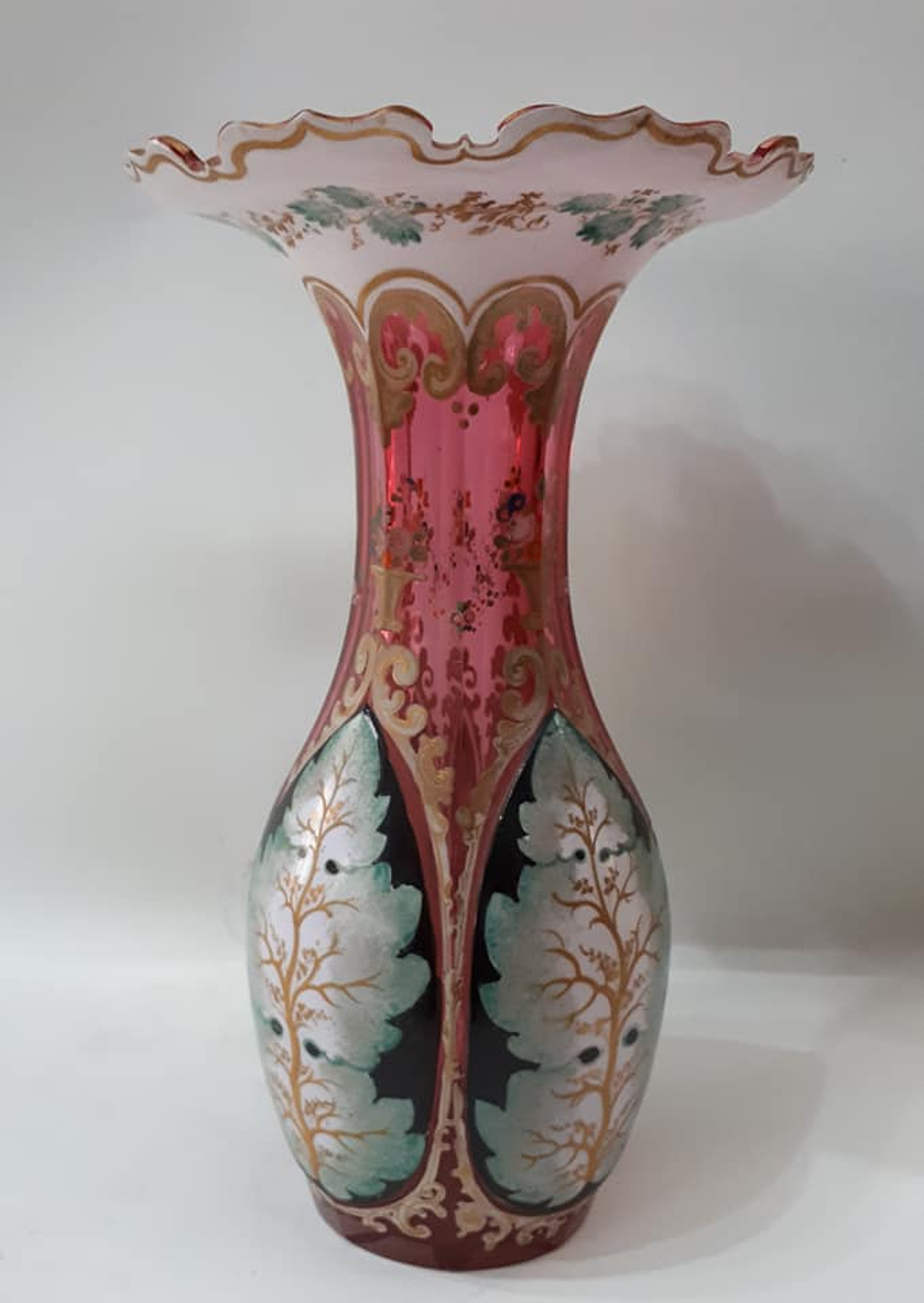 Bohemian glass overlay, séc. XIX 2