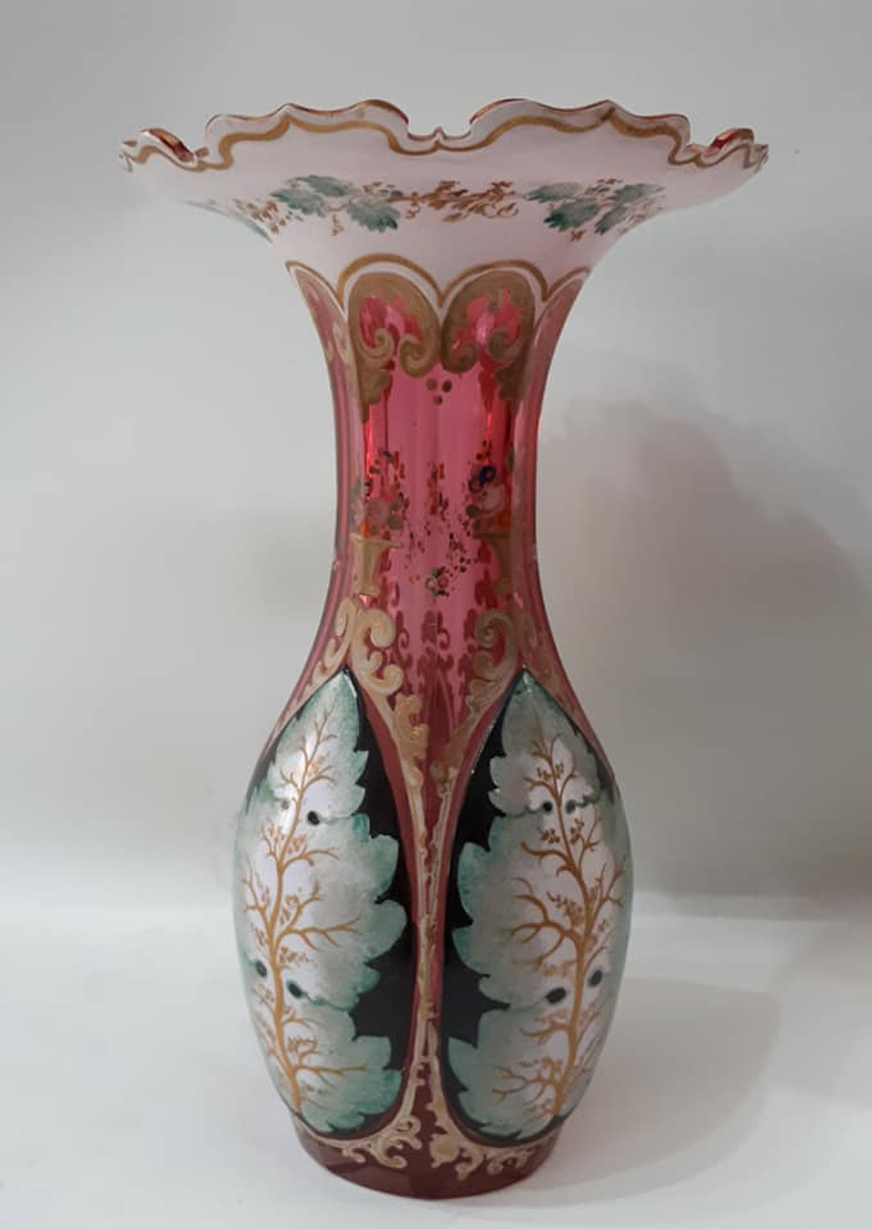 Bohemian glass overlay, séc. XIX 2