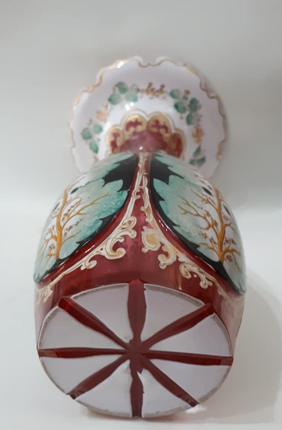 Bohemian glass overlay, séc. XIX 4