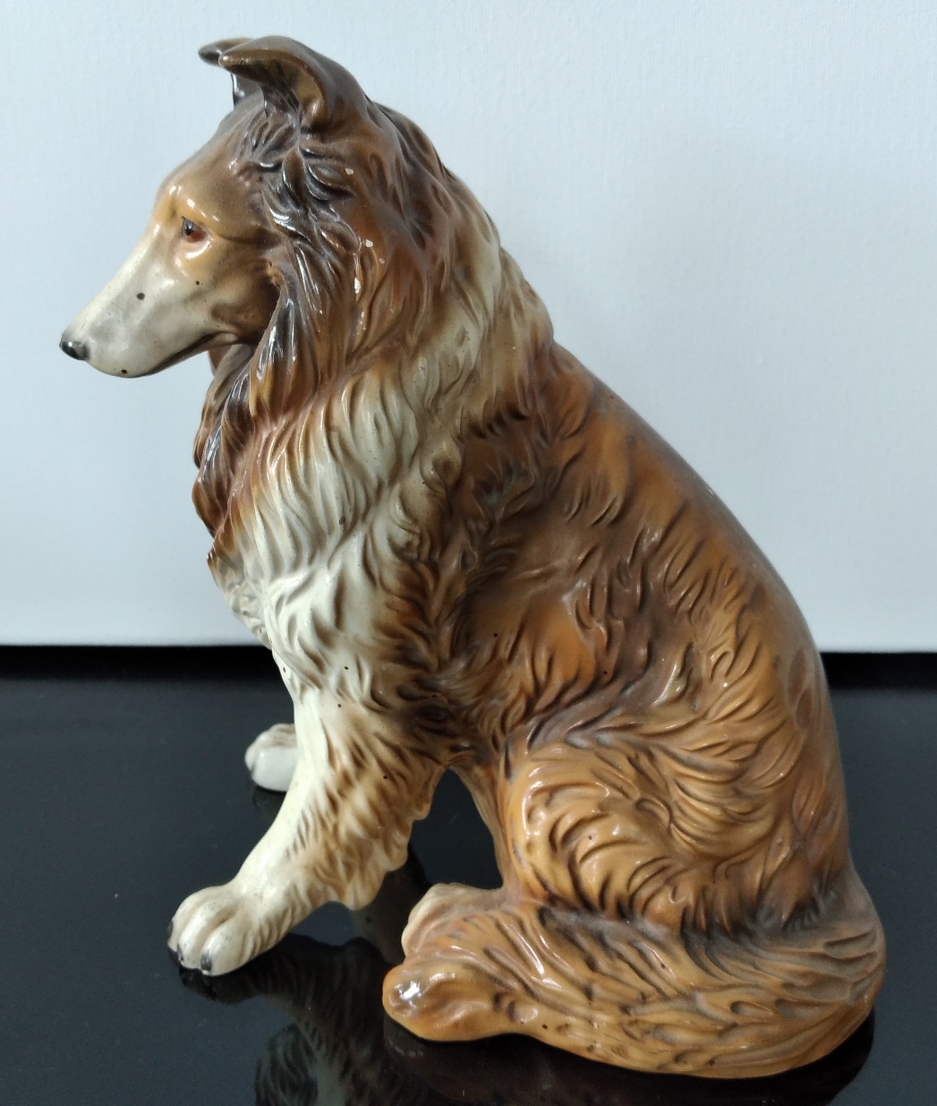 Estatueta cão collie