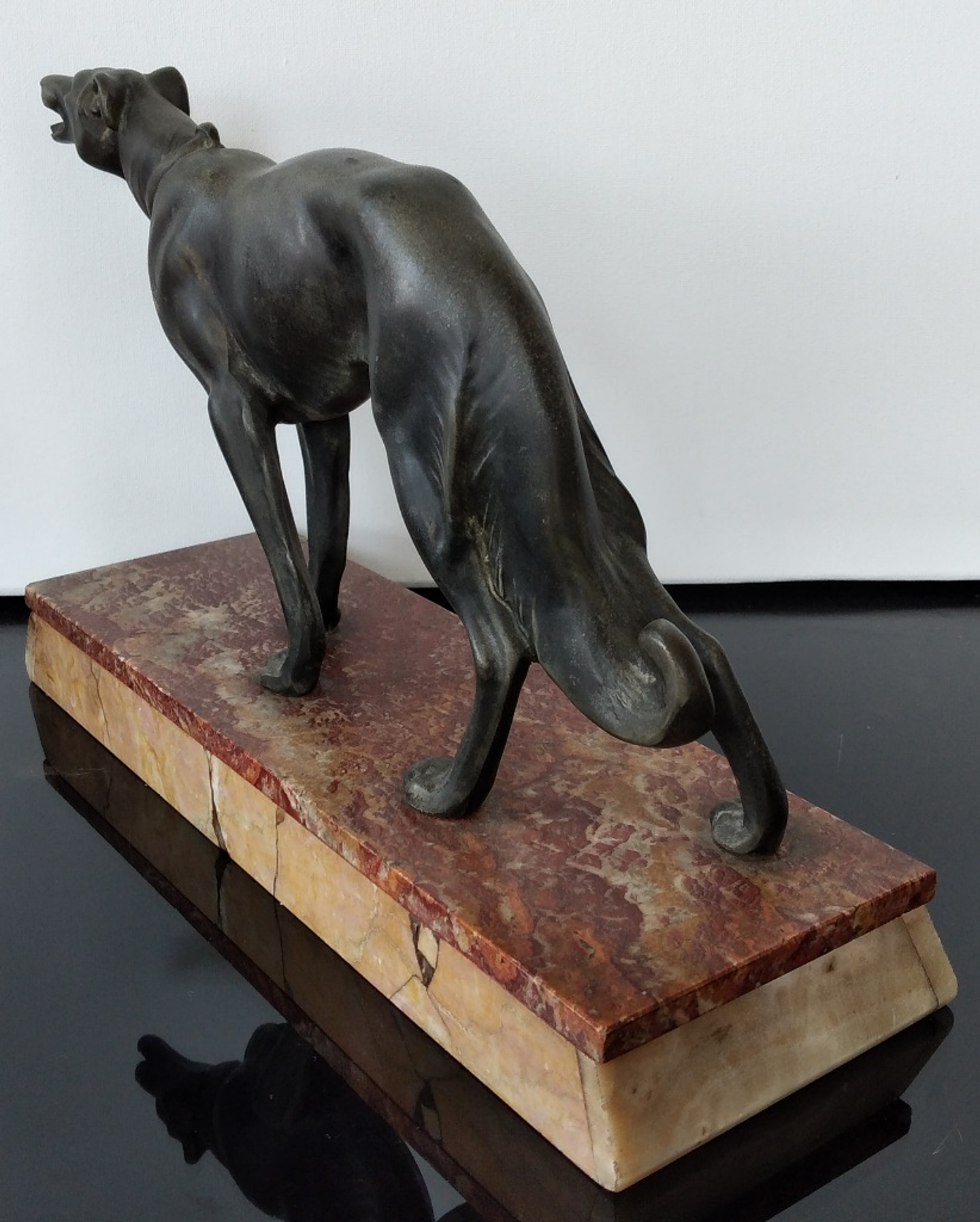 Escultura art déco cão  5