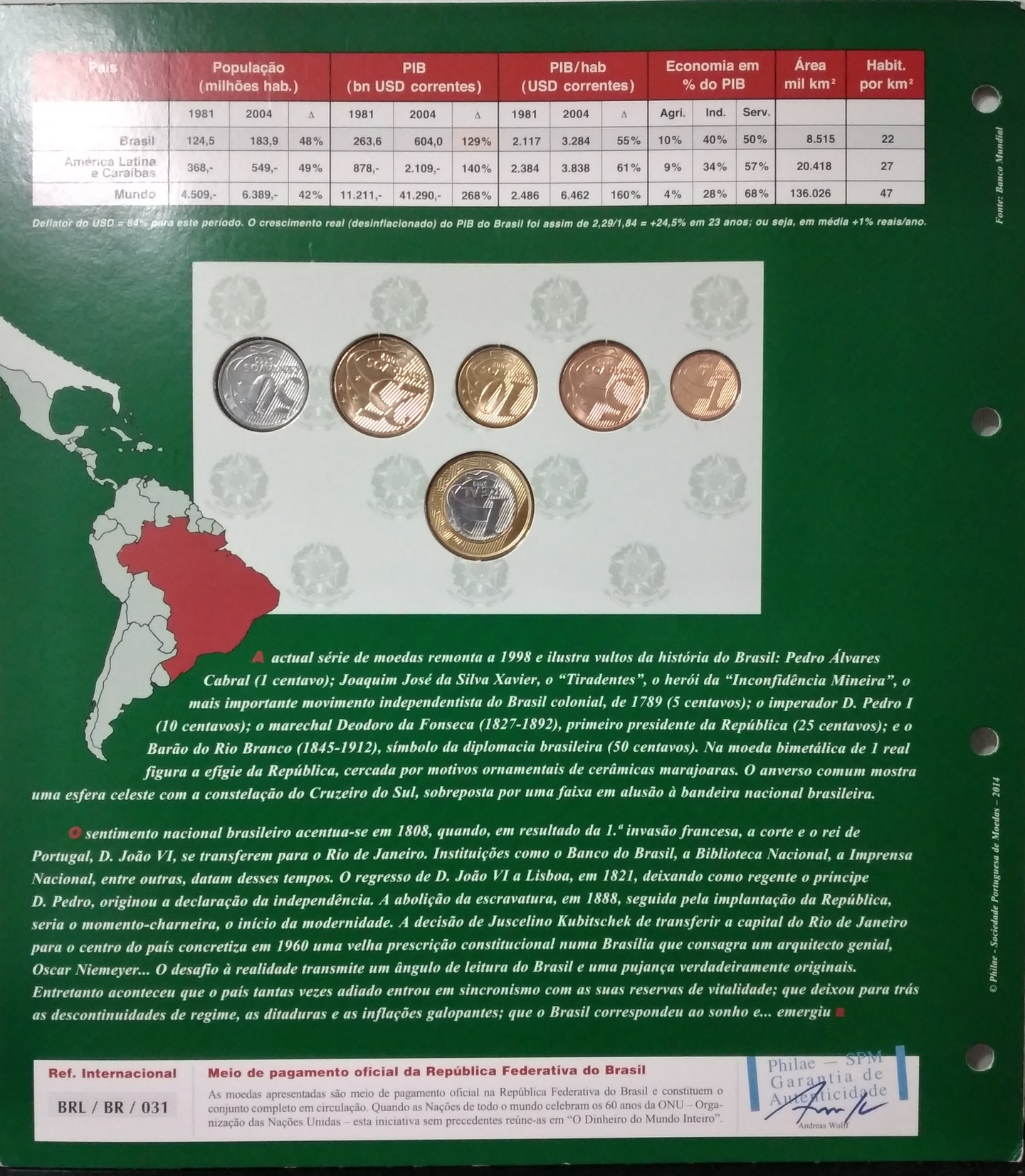 Moedas do Brasil 2014 2