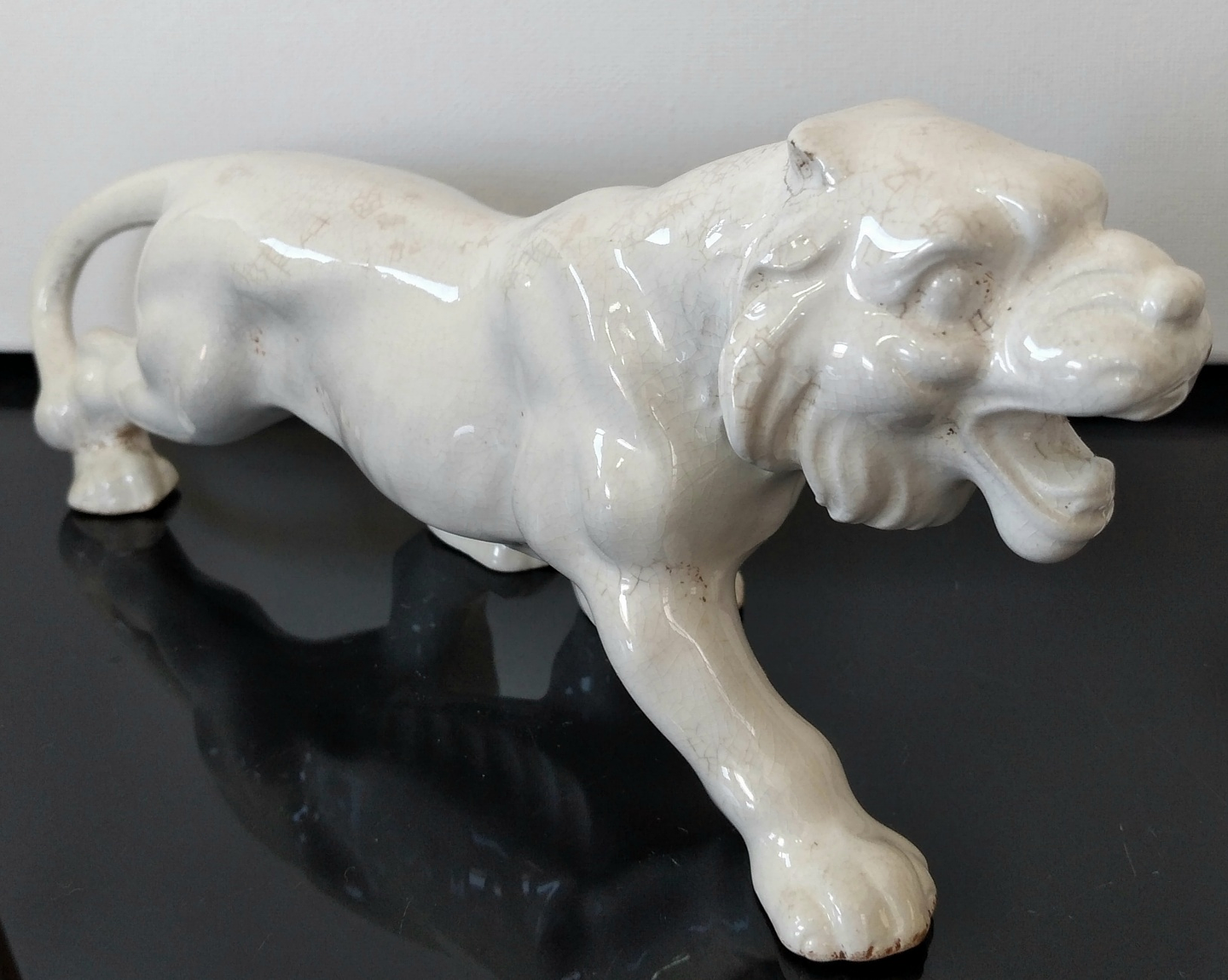 Casal de leões - faiança  2