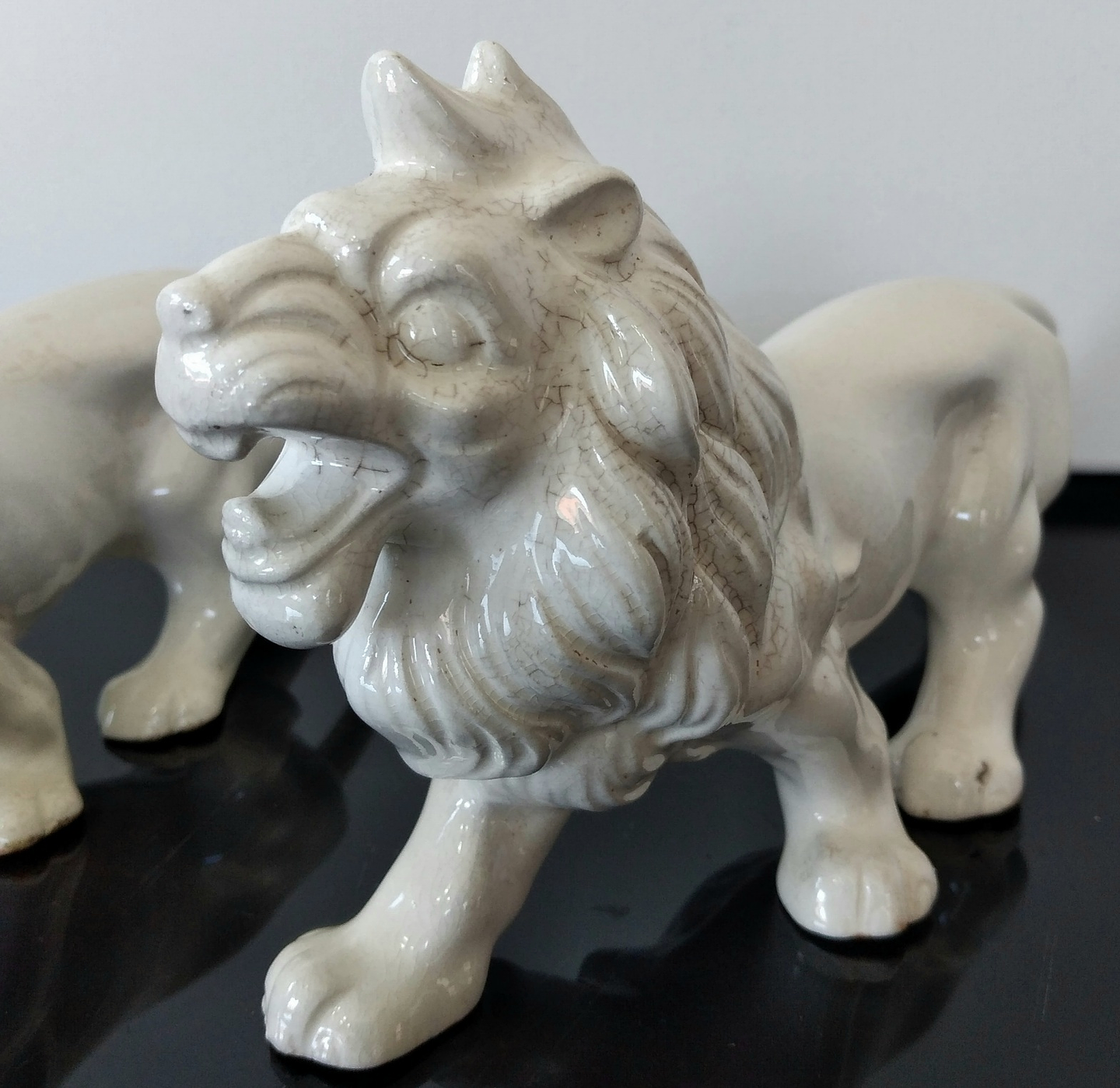 Casal de leões - faiança  5