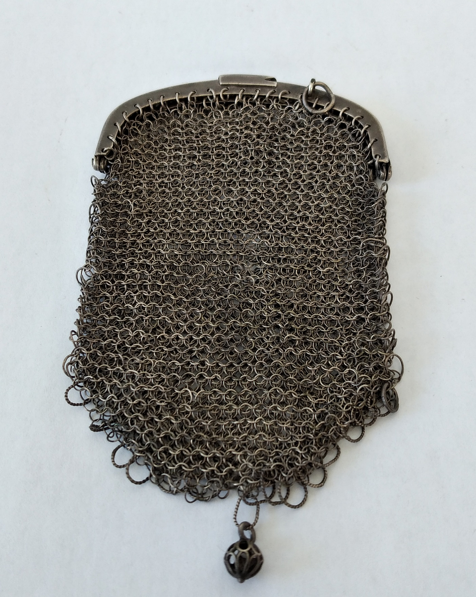 Porta moedas em malha  2