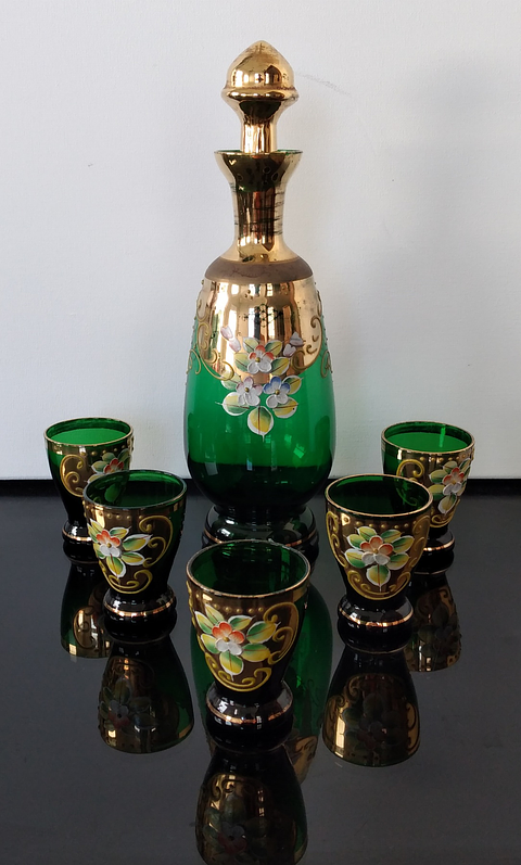 Licoreiro em cristal de murano 