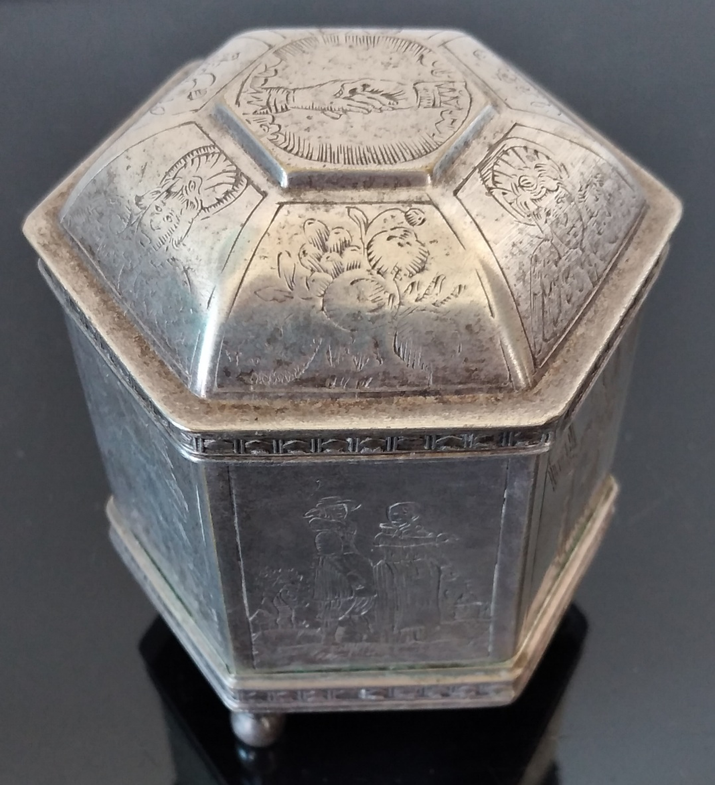 Caixa vintage de casamento  1