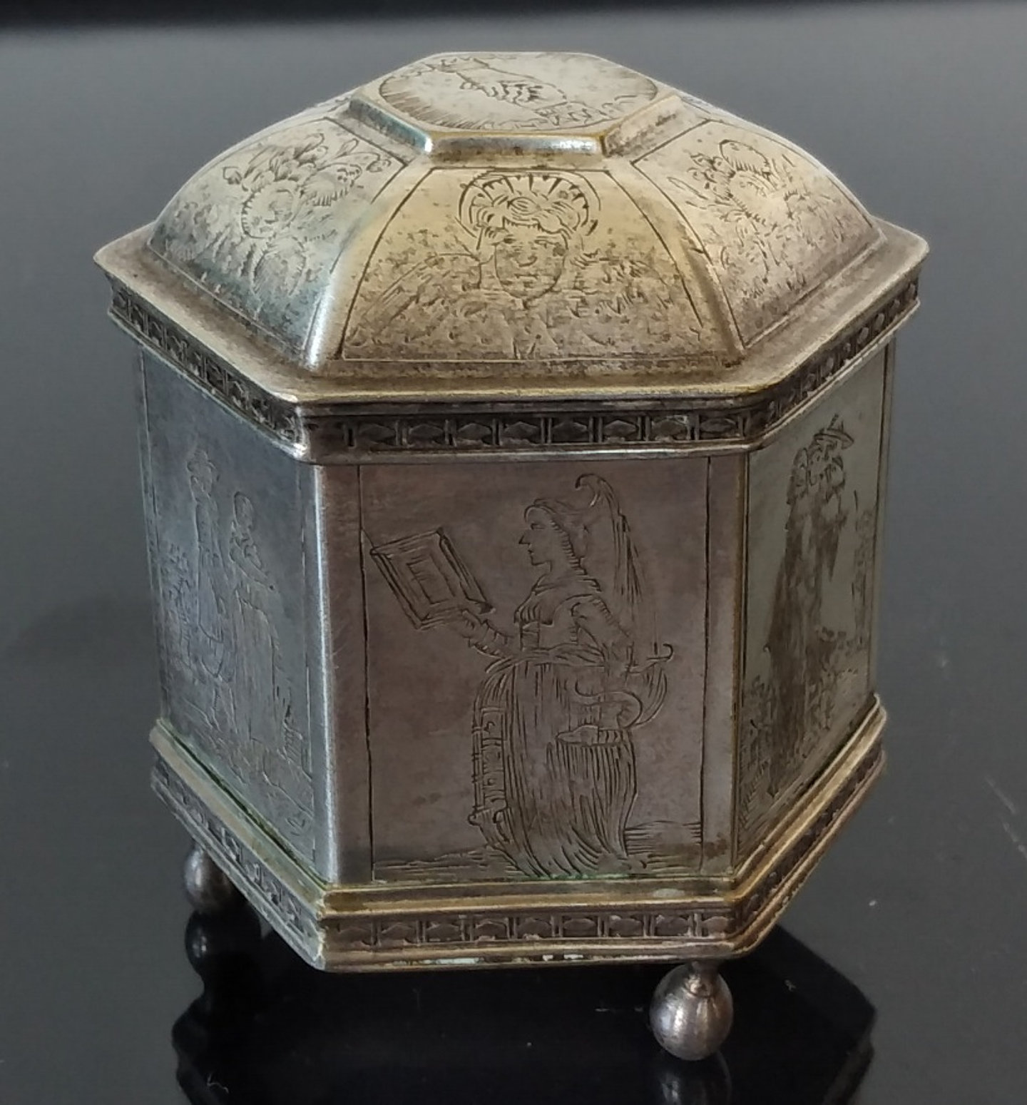 Caixa vintage de casamento  2