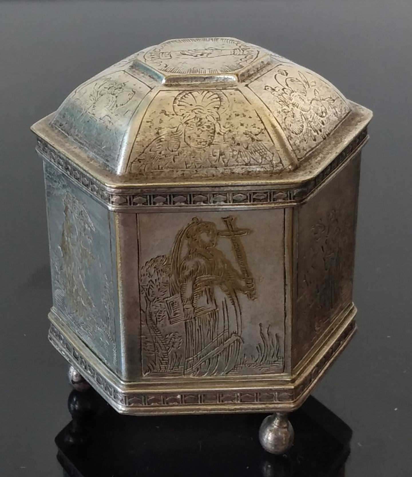 Caixa vintage de casamento  3