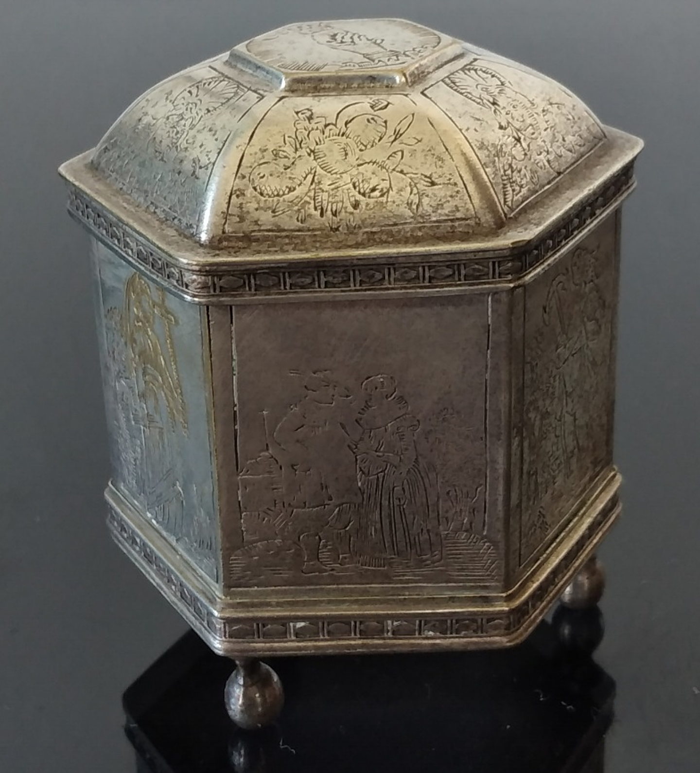 Caixa vintage de casamento  4