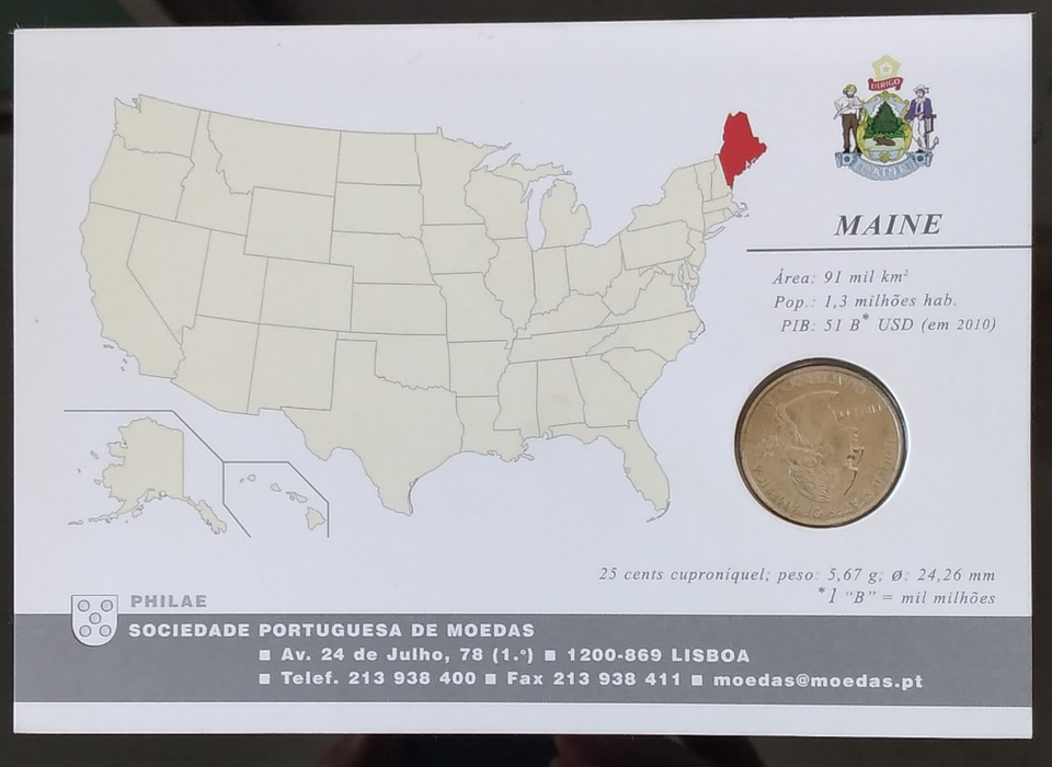 Moedas 25 cents USA 4